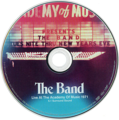 Band - Live At The Academy Of Music 1971 (The Rock Of Ages Concerts) Box Set 4CD + DVD