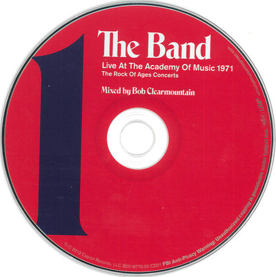 Band - Live At The Academy Of Music 1971 (The Rock Of Ages Concerts) Box Set 4CD + DVD