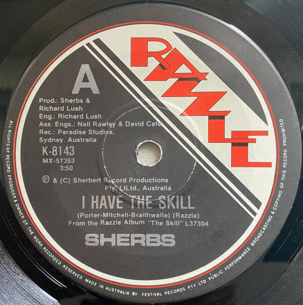 Sherbs - The Skill 7" Vinyl Single (Used)