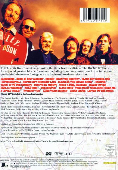 Doobie Brothers – Rockin' Down The Highway: The Wildlife Concert DVD (Used)