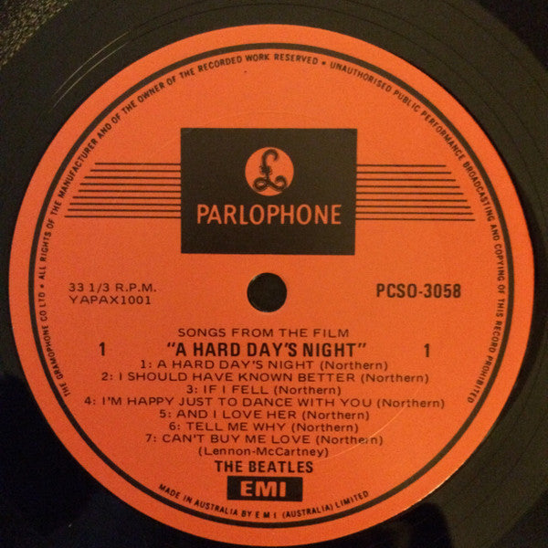 Beatles - A Hard Day's Night (1981 Aus) Vinyl LP (Used)