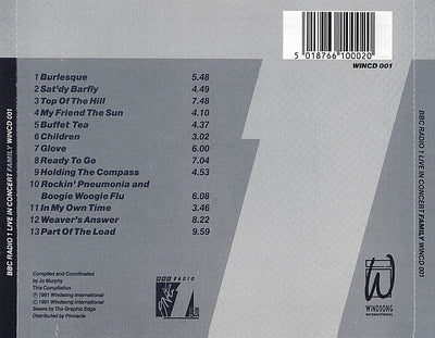 Family - BBC Radio 1 Live In Concert CD