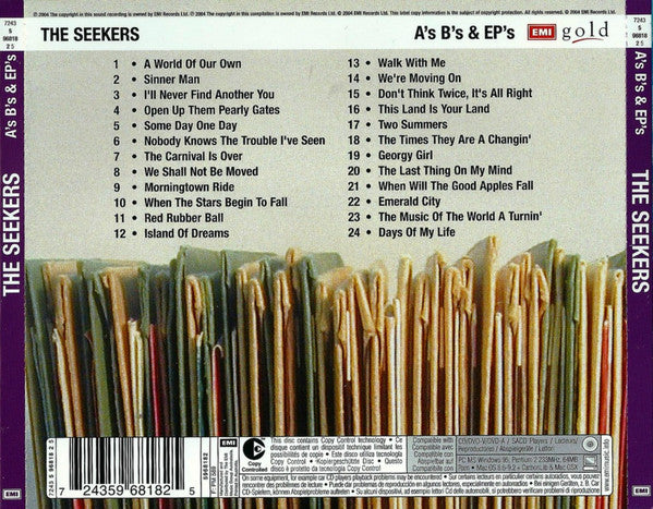 Seekers – A's, B's & EP's CD