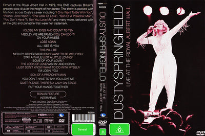 Dusty Springfield – Live At The Royal Albert Hall 1979 DVD (Used)