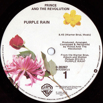 Prince & Revolution - Purple Rain 12" Vinyl Single (Used)