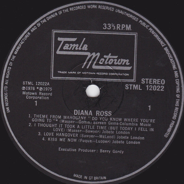 Diana Ross - Diana Ross Vinyl LP (Used)