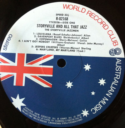 Storyville Jazzmen With Penny Eames & Dutch Tilders - Storyville And All That Jazz Gatefold Vinyl 2LP (Used)