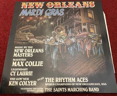 Max Collie Rhythm Aces With Cy Laurie & Ken Colyer Featuring Saints Marching Band - New Orleans Mardi Gras Vinyl LP (Used)