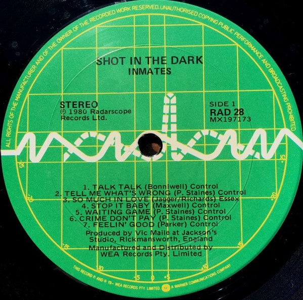 Inmates - Shot In The Dark Vinyl LP (Used)