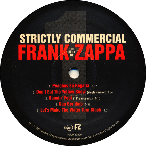 Frank Zappa - Strictly Commercial (The Best Of Frank Zappa) Limited Edition Vinyl 2LP (Used)