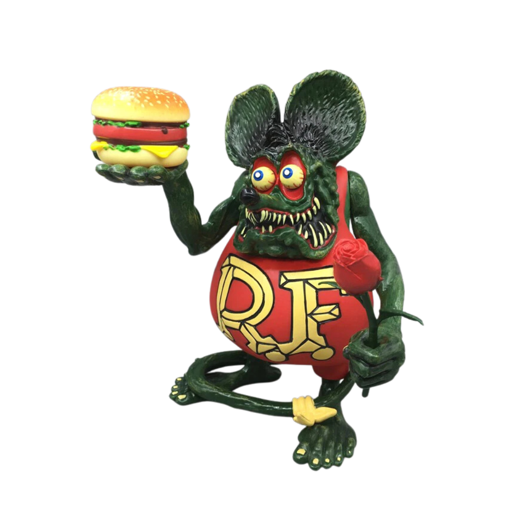Rat Fink - Hamburger & Rose 20cm Figure
