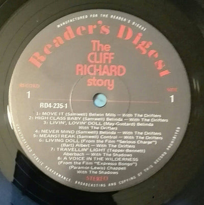 Cliff Richard & Shadows - The Cliff Richard Story Box Set Vinyl 6LP (Used)