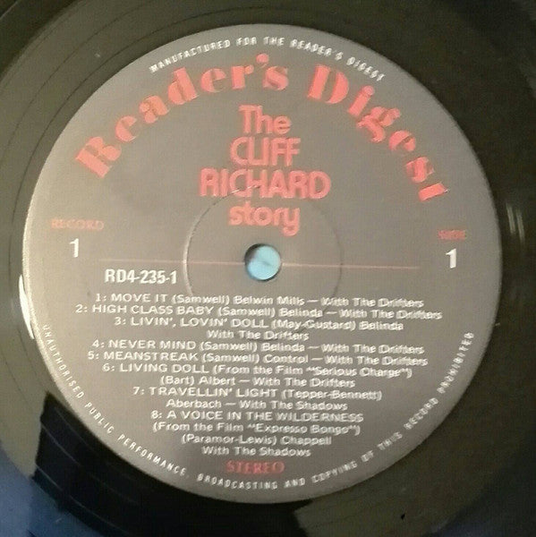 Cliff Richard & Shadows - The Cliff Richard Story Box Set Vinyl 6LP (Used)