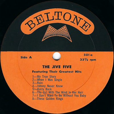 Jive Five - Featuring Their Greatest Hits Vinyl LP (Used)