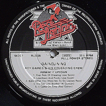 Roy Gaines - Gainelining Vinyl LP (Used)