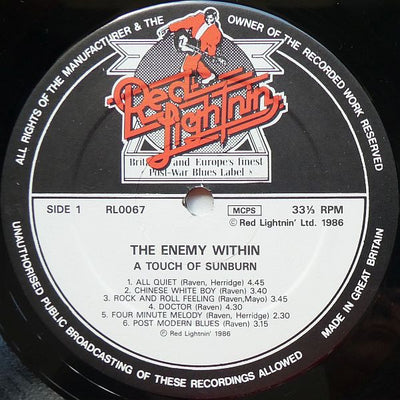 Enemy Within - A Touch Of Sunburn Vinyl LP (Used)