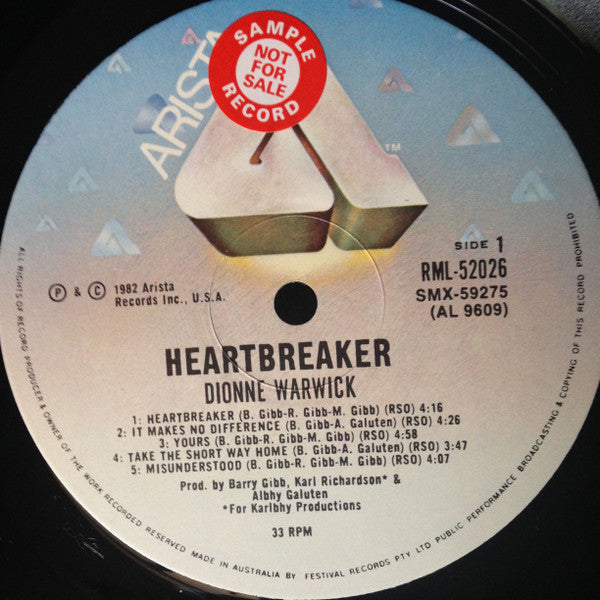 Dionne Warwick - Heartbreaker Vinyl LP (Used)