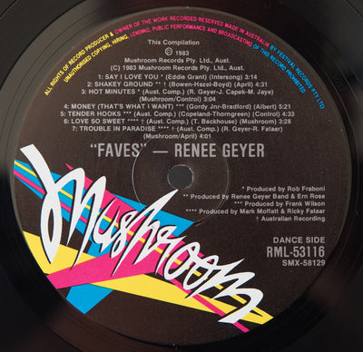 Renee Geyer - Faves Vinyl LP (Used)