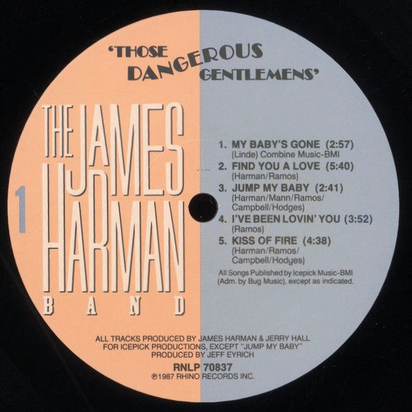 James Harman Band - Those Dangerous Gentlemens Vinyl LP (Used)