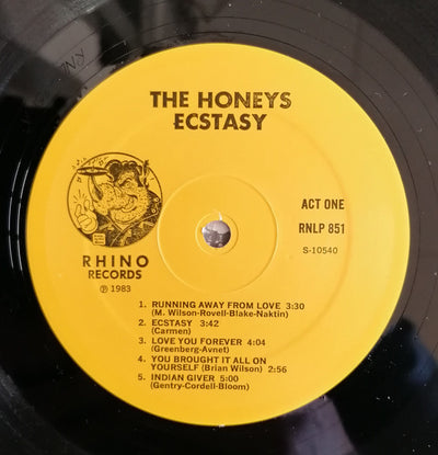 Honeys - Ecstasy Vinyl LP (Used)