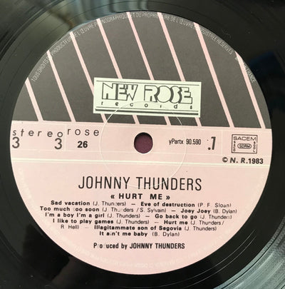 Johnny Thunders - Hurt Me Vinyl LP (Used)