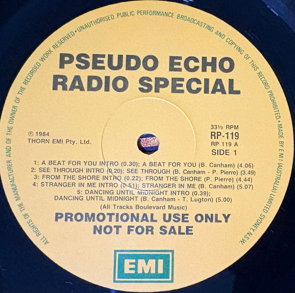 Pseudo Echo - Autumnal Park (Radio Special) Vinyl LP (Used)