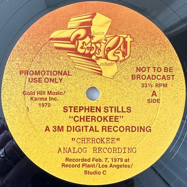 Stephen Stills - Cherokee 12" Vinyl Single (Used)