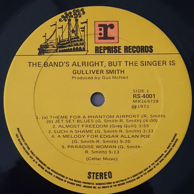 Gulliver Smith - The Bands Alright But The Singer Is Vinyl LP (Used)