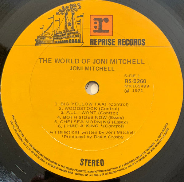 Joni Mitchell - The World Of Joni Mitchell Compilation Vinyl LP (Used)