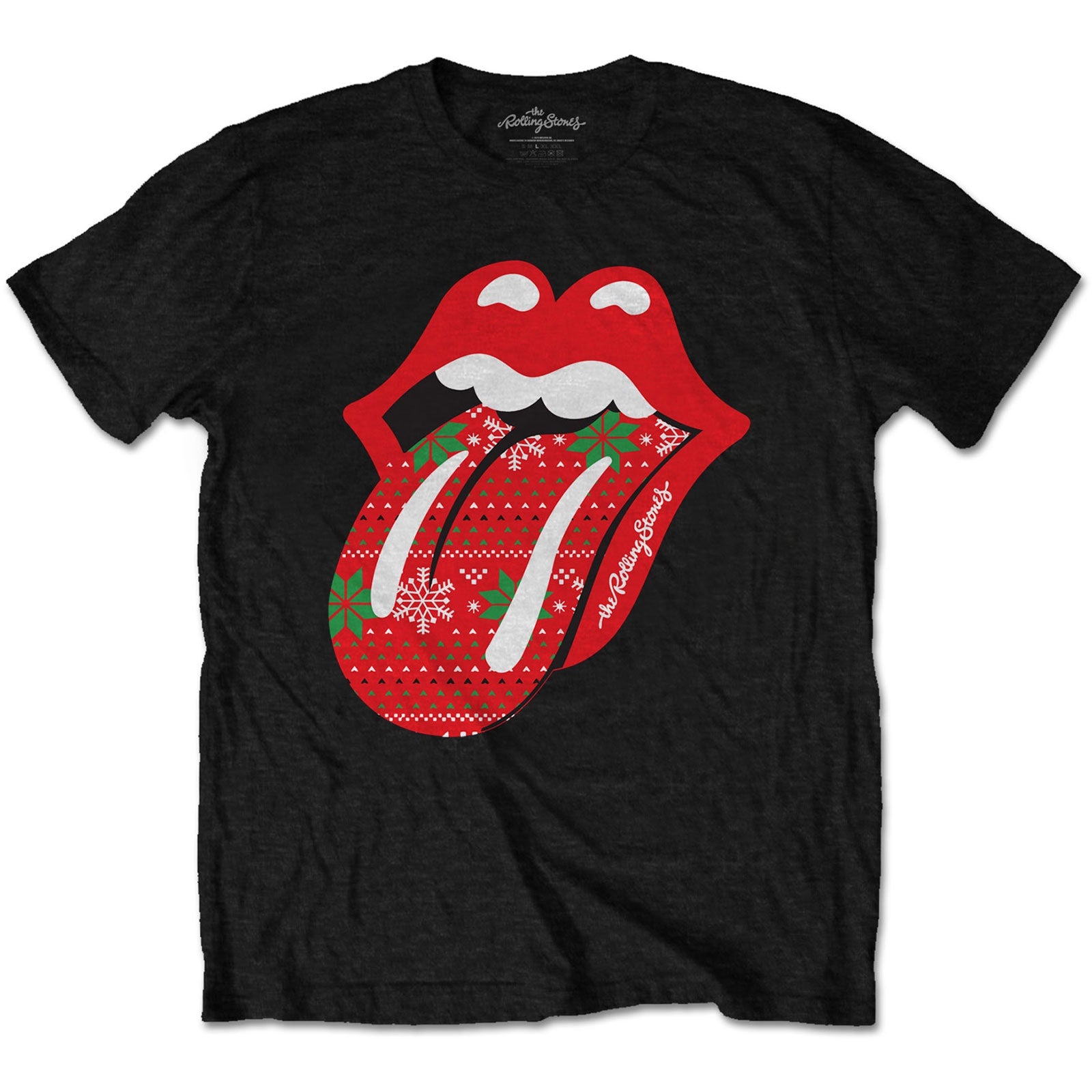 Rolling Stones - Christmas Tongue Unisex T-Shirt