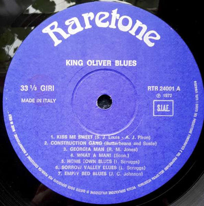 King Oliver - King Oliver Blues Vinyl LP (Used)