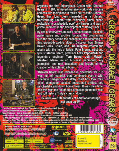 Cream – Disraeli Gears DVD