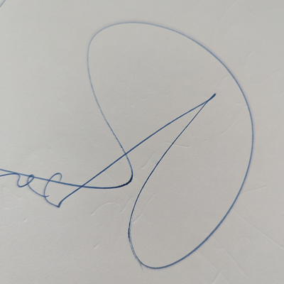 Rod Stewart - Rod Stewart Autograph On White paper