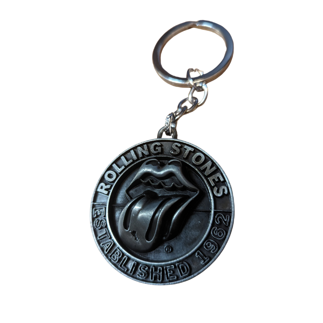 Rolling Stones - Tongue Established 1962 Metal Keychain