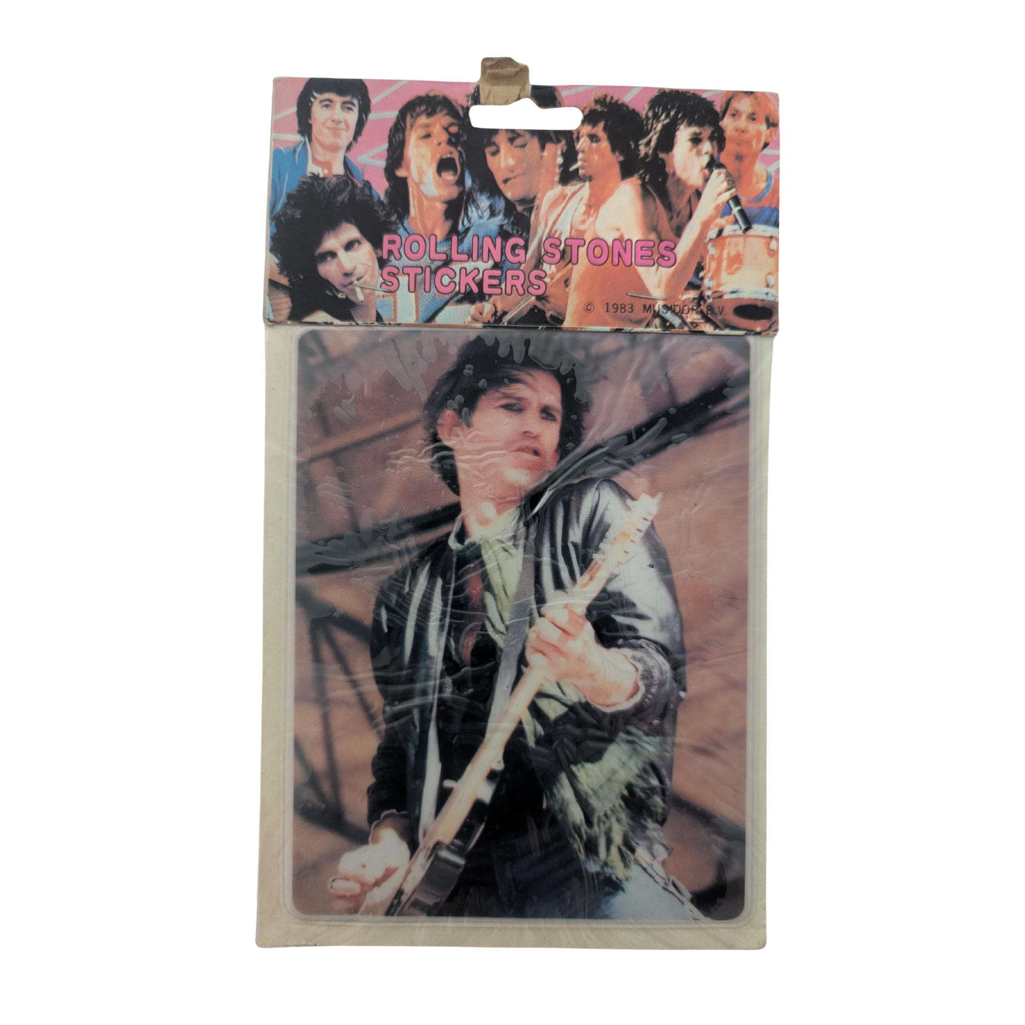 Rolling Stones - Keith Richards Sealed Sticker 1983