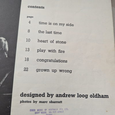 Rolling Stones - c. 1965 The Rolling Stones Song Book