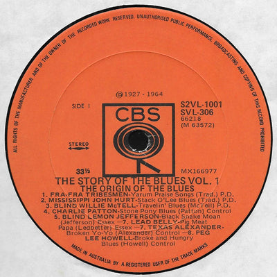 Various Artists - The Story Of The Blues 2LP Vinyl (Used)