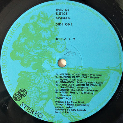 Tommy Roe - Dizzy Vinyl LP (Used)