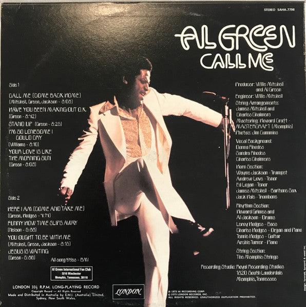 Al Green - Call Me Vinyl LP (Used)