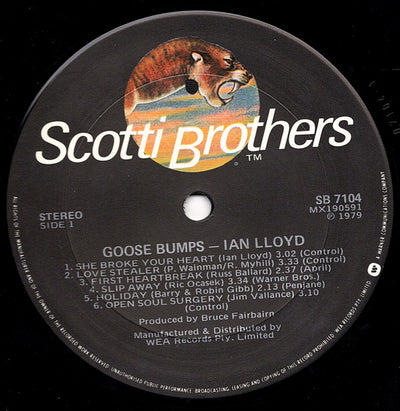 Ian Lloyd - Goose Bumps Vinyl LP (Used)