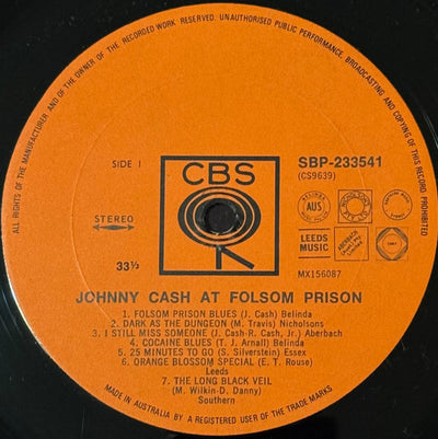 Johnny Cash - At Folsom Prison Vinyl LP (Used)