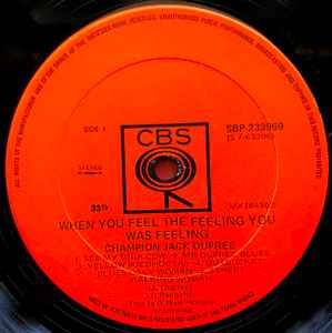 Champion Jack Dupree - When You Feel The Feeling You Was Feeling Vinyl LP (Used)