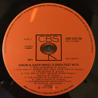 Simon & Garfunkel - Greatest Hits Vinyl LP (Used)