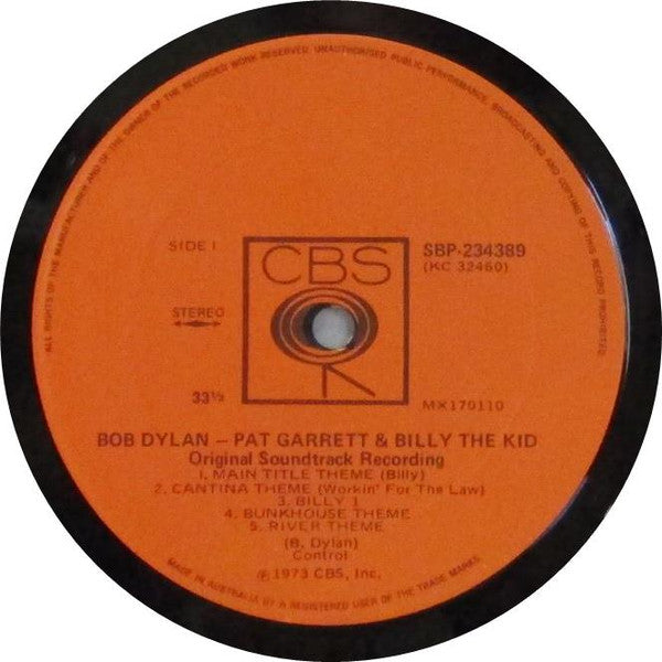 Bob Dylan - Pat Garrett & Billy The Kid (Original Soundtrack Recording) Vinyl LP (Used)