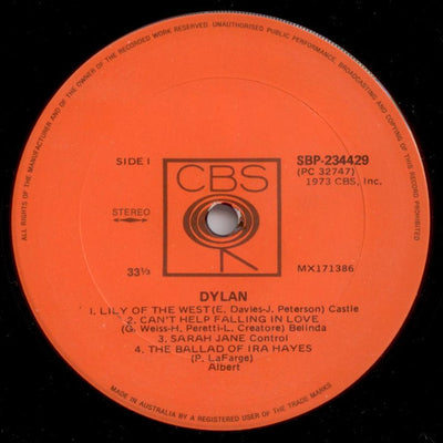 Bob Dylan - Dylan Vinyl LP (Used)