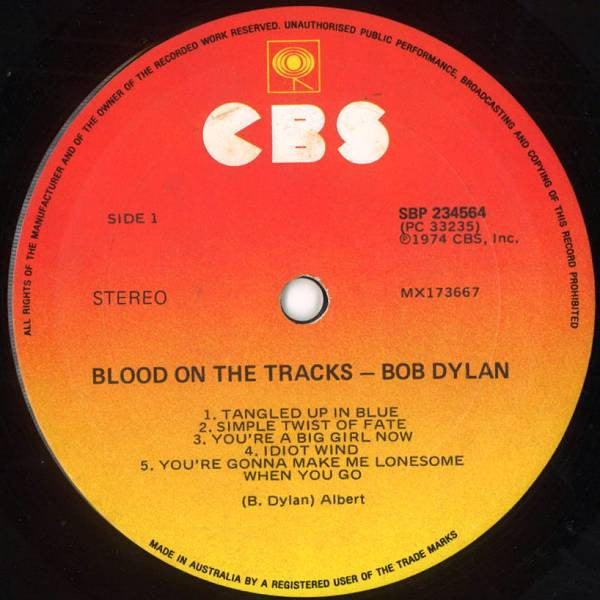 Bob Dylan - Blood On The Tracks Vinyl LP (Used)