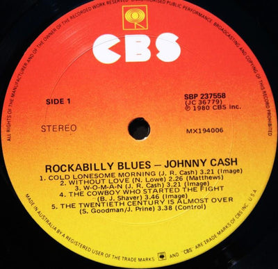 Johnny Cash - Rockabilly Blues Vinyl LP (Used)