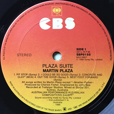 Martin Plaza - Plaza Suite Vinyl LP (Used)