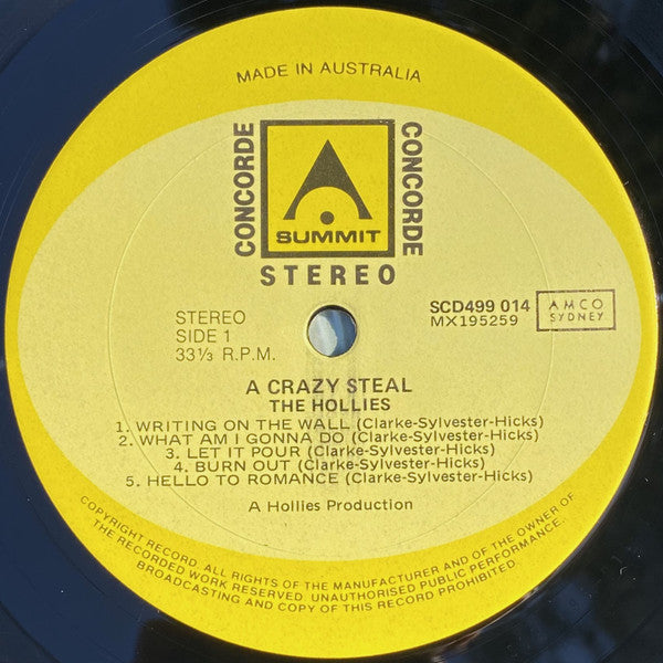Hollies - A Crazy Steal Vinyl LP (Used)