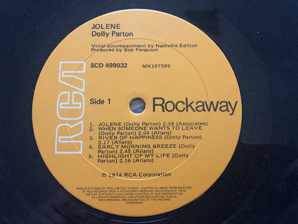 Dolly Parton - Jolene Vinyl LP (Used)